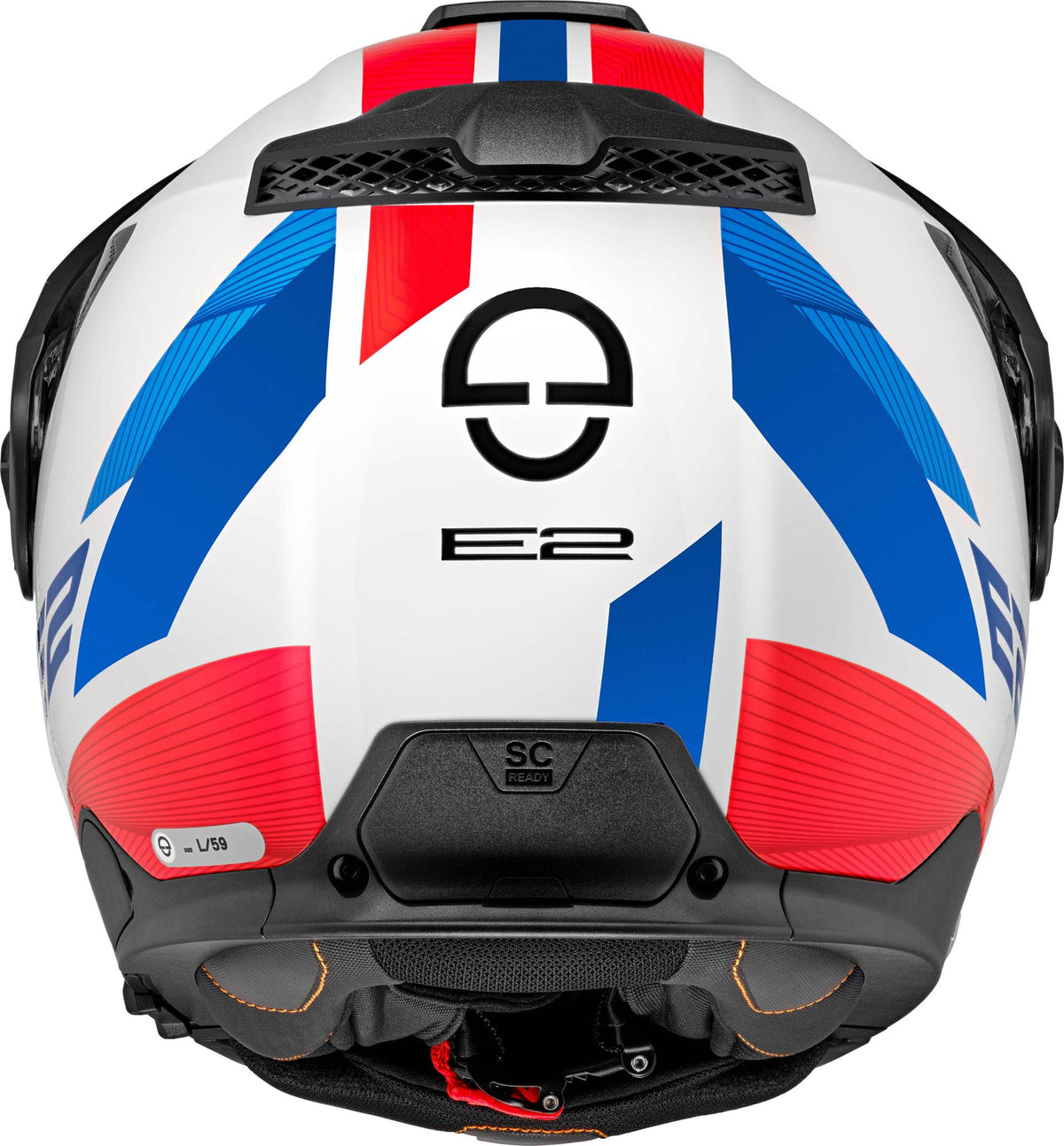 Schuberth Hjelm E2 Defender Hvit/Blå