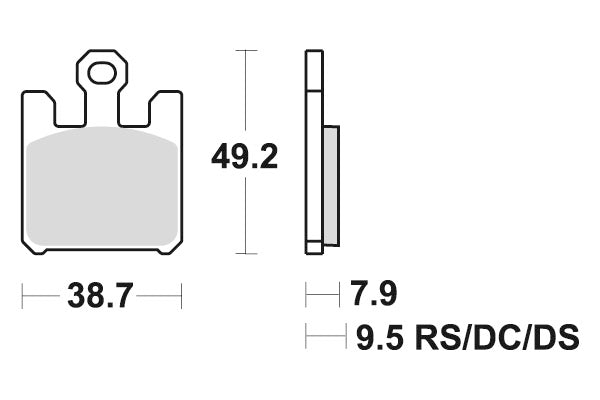SBS Brakepads Dual Karbon