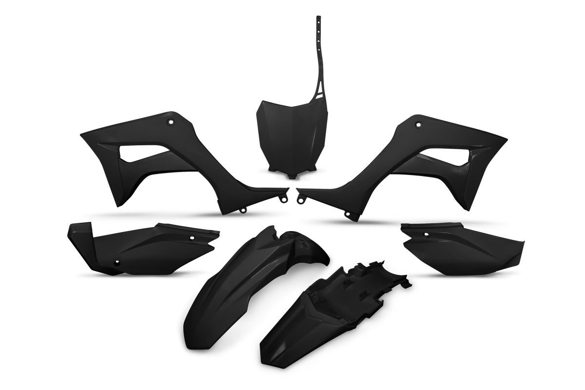 UFO Plastic Sett 5 -parts Svart 001 CRF110F 2019-