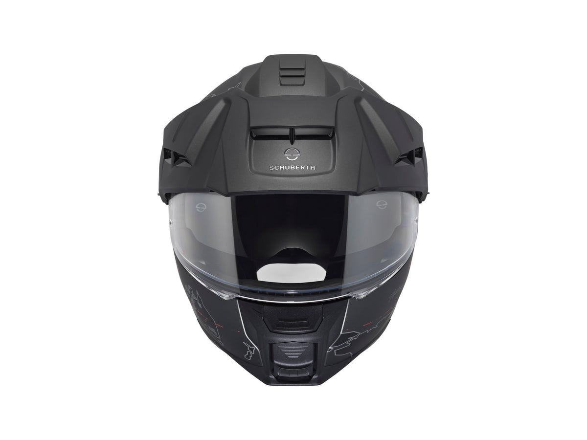 Schuberth Hjelm E2 Atlas Matt Svart/Rød