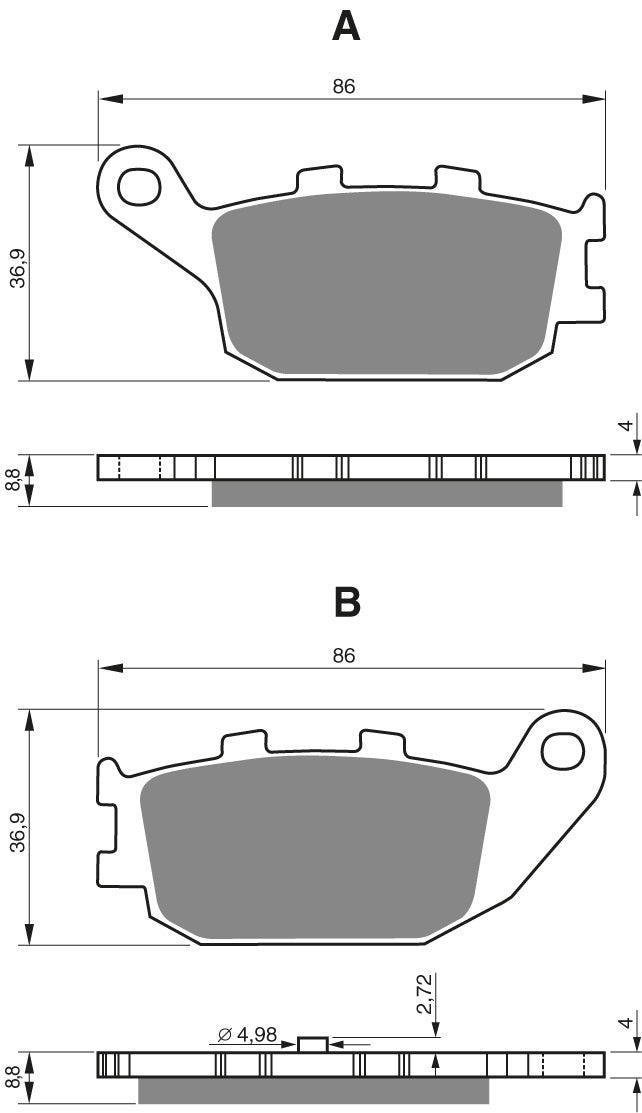 Goldfren Brake Pads 155 Ceramic Karbon AD