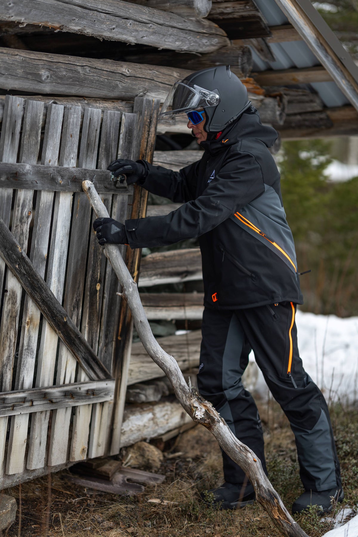 AMOQ Vernal V2 Jakke Svart/Oransje