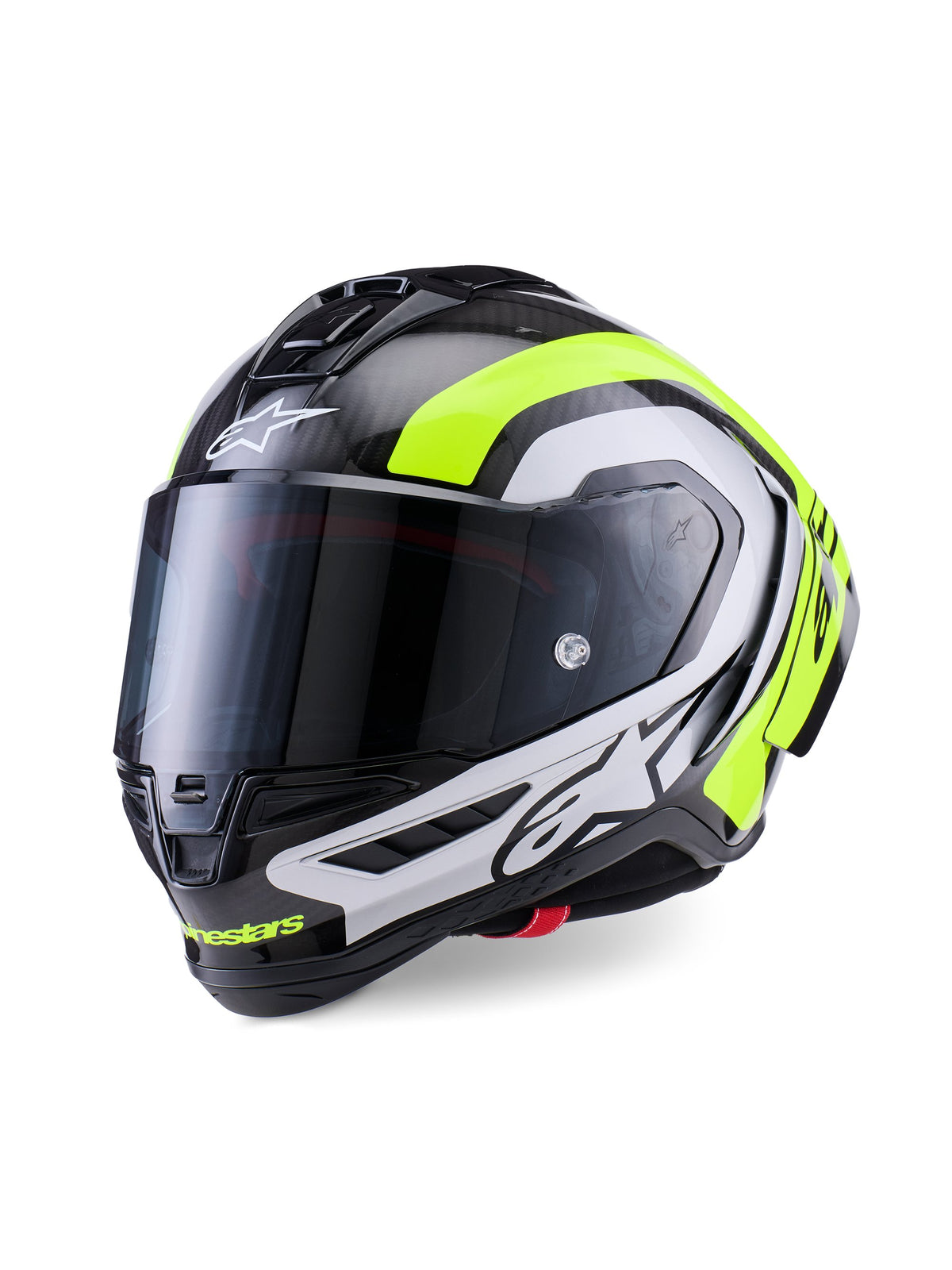 Alpinestars Hjelm Supertech S-R10 Arius Svart/Silver/Fluo Gul
