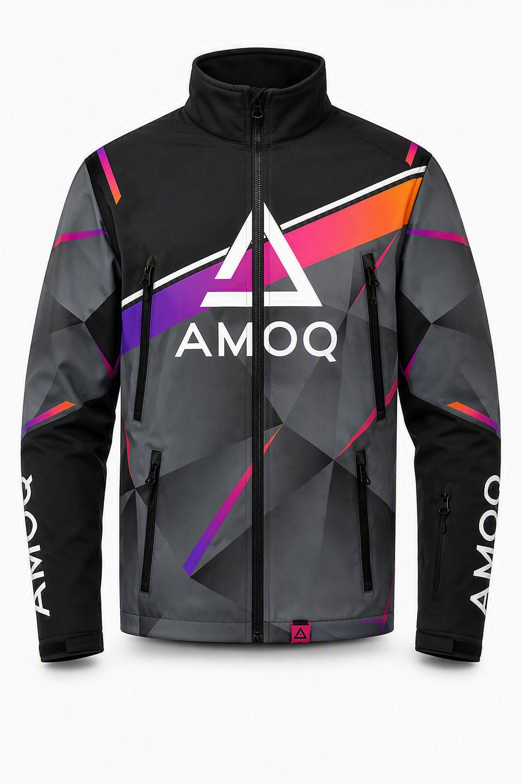 AMOQ Apex V2 Racing Jakke Svart/Grå/Violet