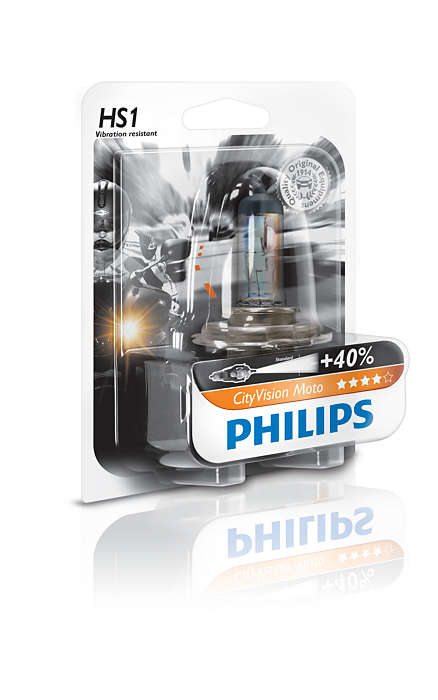 Philips Phillips Lyspære HS1 CityVision Moto 12V/35/35W/PX43t