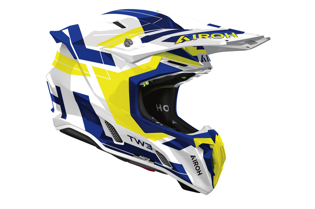 Airoh Hjelm Twist 3 Dynasty Blå/Gul gloss
