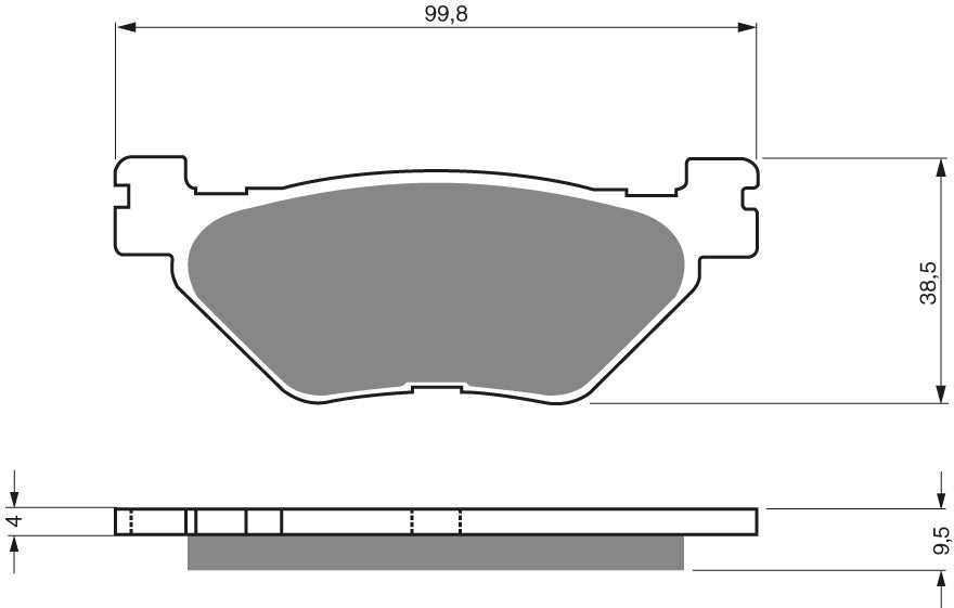 Goldfren Brake Pads 165 Ceramic Karbon AD