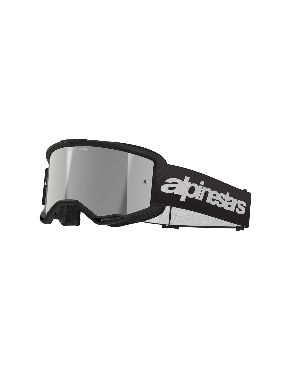 Alpinestars Crossbriller Vision 3 Wordmark Svart/Speil Sølv