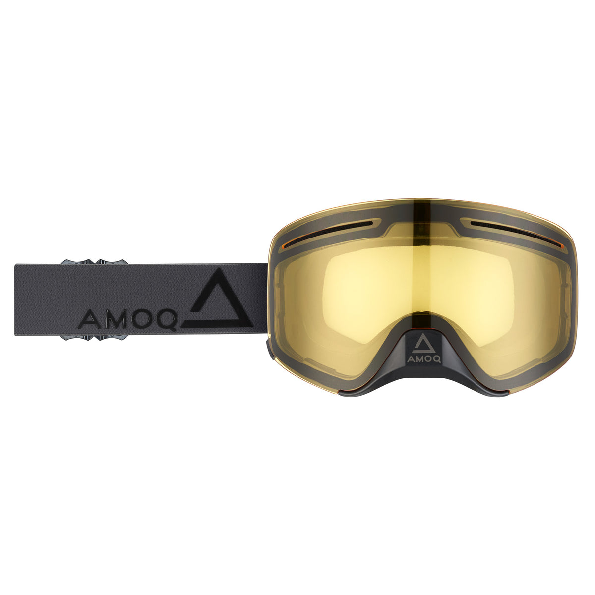 AMOQ Vision Vent+ Magnetic Goggles Mørk Grey-Black - Gul