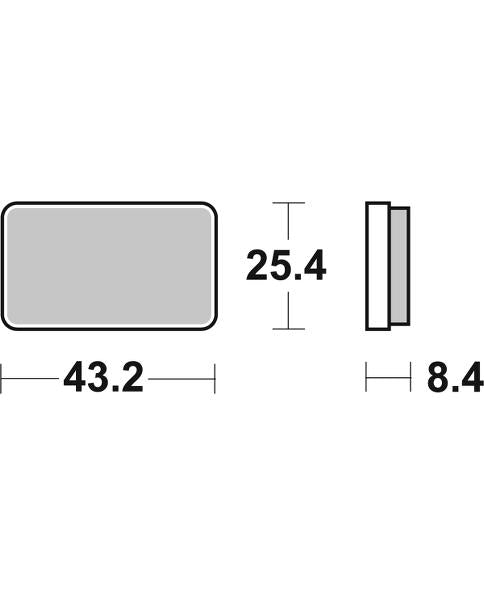 SBS Brakepads Sintered Atv