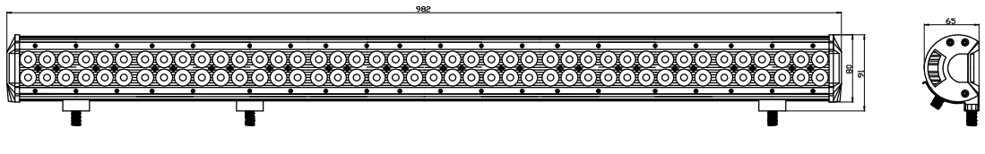 Kinwons Led Bar 10-30V 252W Combo