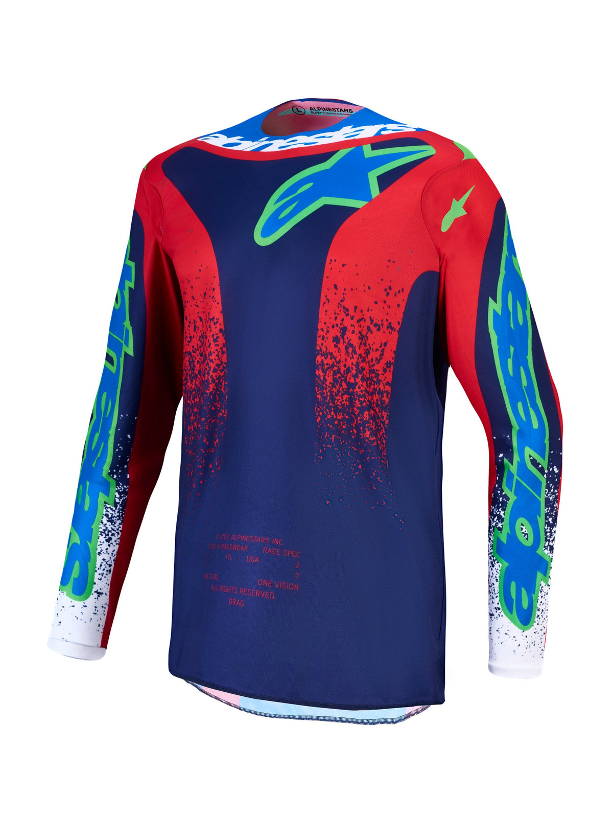 Alpinestars Trøye Fluid Drag Blå/Rød/Hvit