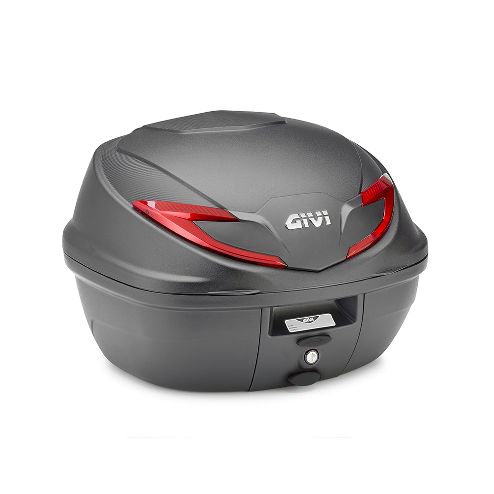 Givi B39 Monolock 39lt Svart Rød refl.