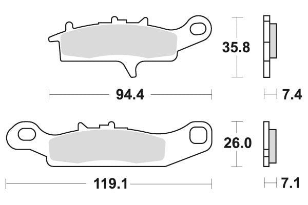 SBS Brakepads Sintered Offroad