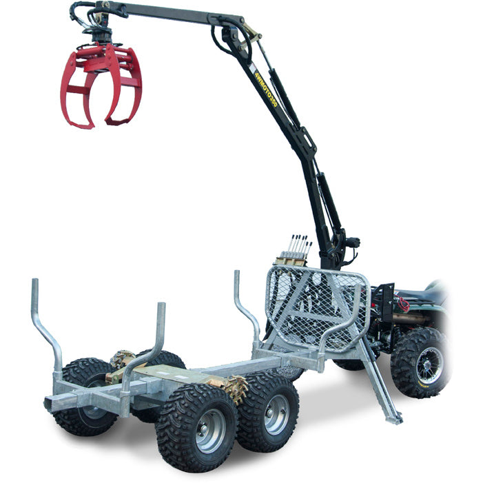 ATV Grapple crane trailer 350-II Hydraulic Roll drive & Winch