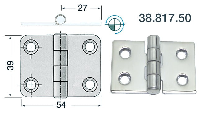 Osculati S.S hinge