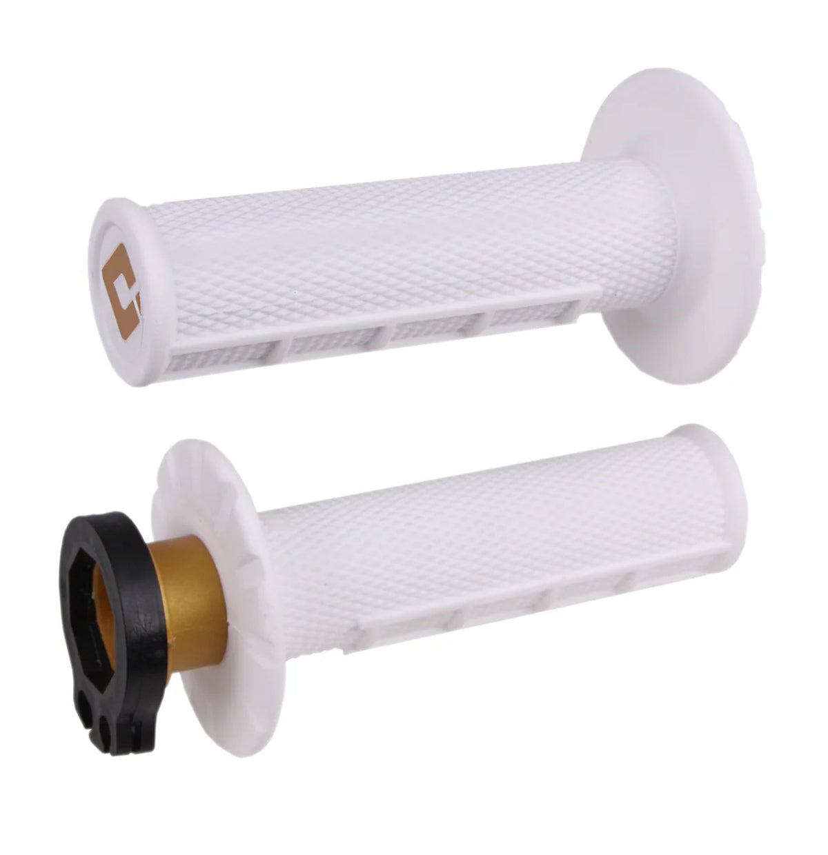 ODI Half-Waffle MX Lock-On Grep Sett Hvit (Pro Soft)
