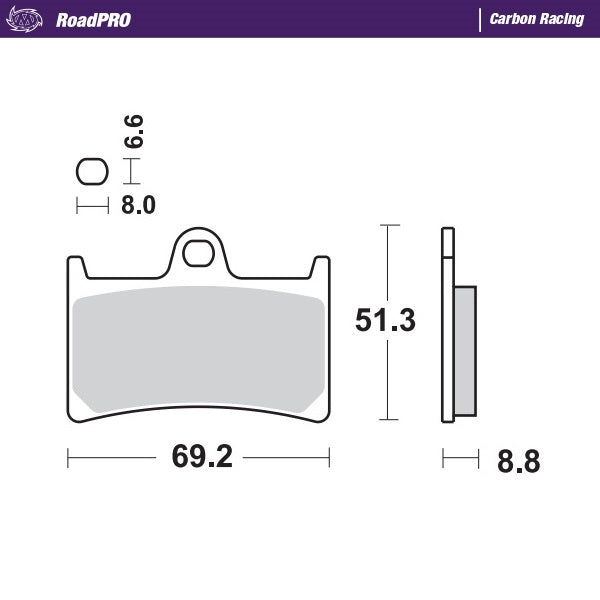 Moto-Master Brakepads RoadPRO Karbon Racing