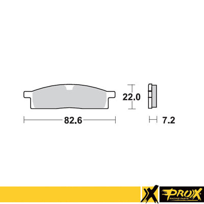 ProX Fram Brake Pute YZ80/85 '93-23 + TT-R125 '00-17