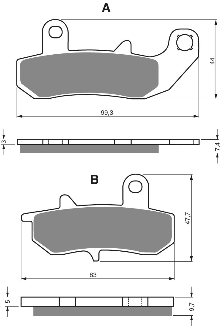 Goldfren Brake Pads 065 Ceramic Karbon AD