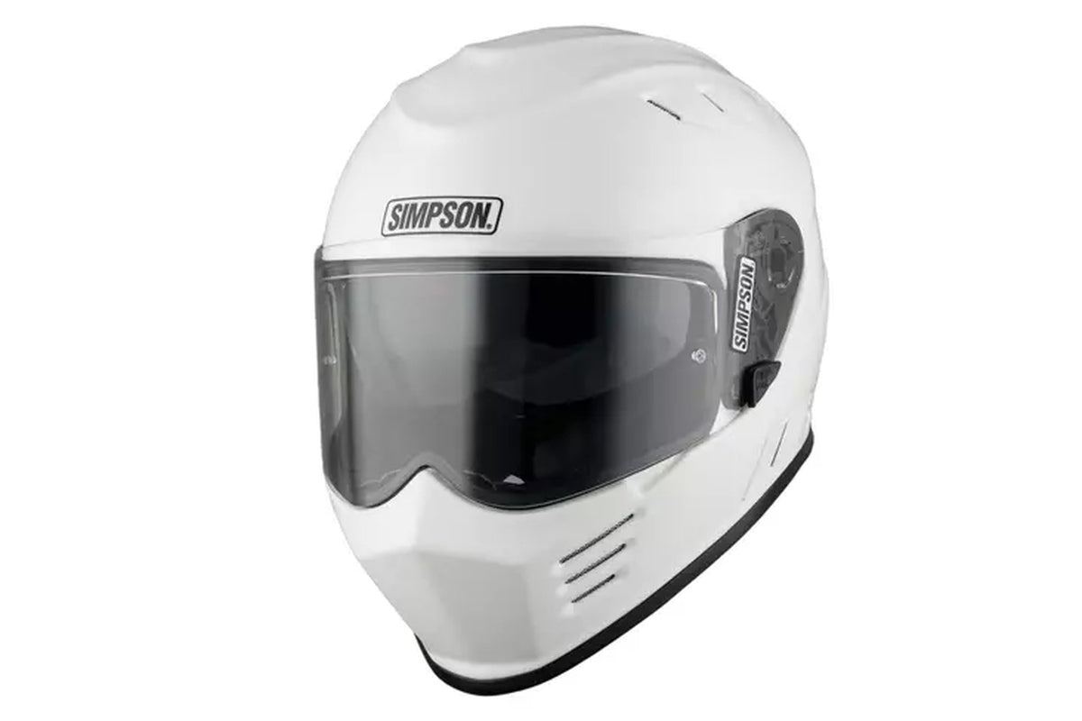 Simpson Hjelm Venom 06 Solid gloss Hvit