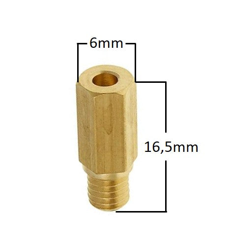 Tec-X Main Jet # 94 Hex Fits: Keihin / Flat side