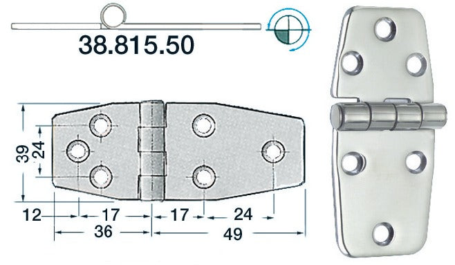 Osculati S.S hinge