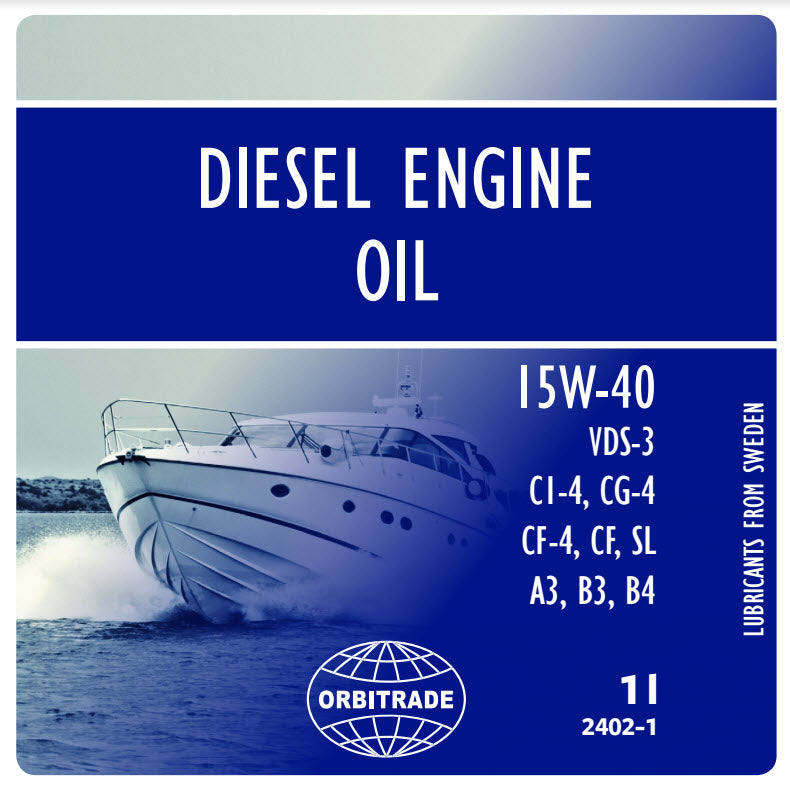 Orbitrade Diesel Motor Olje 15W40 1L