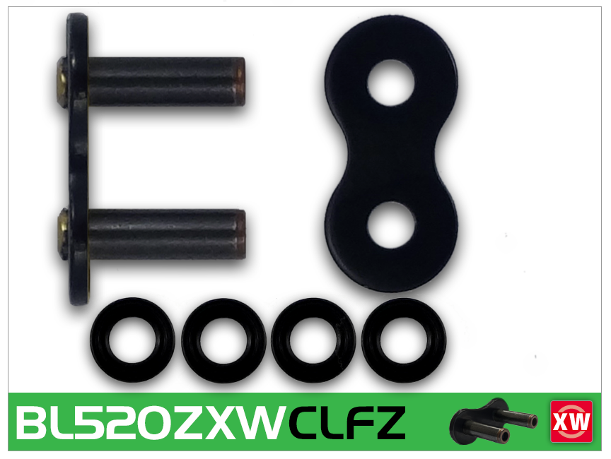 RK Japan RK BL520 ZXW rivet link Svart Scale