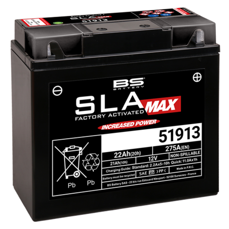 BS Battery 51913 (FA) SLA MAX - Sealed & Activated