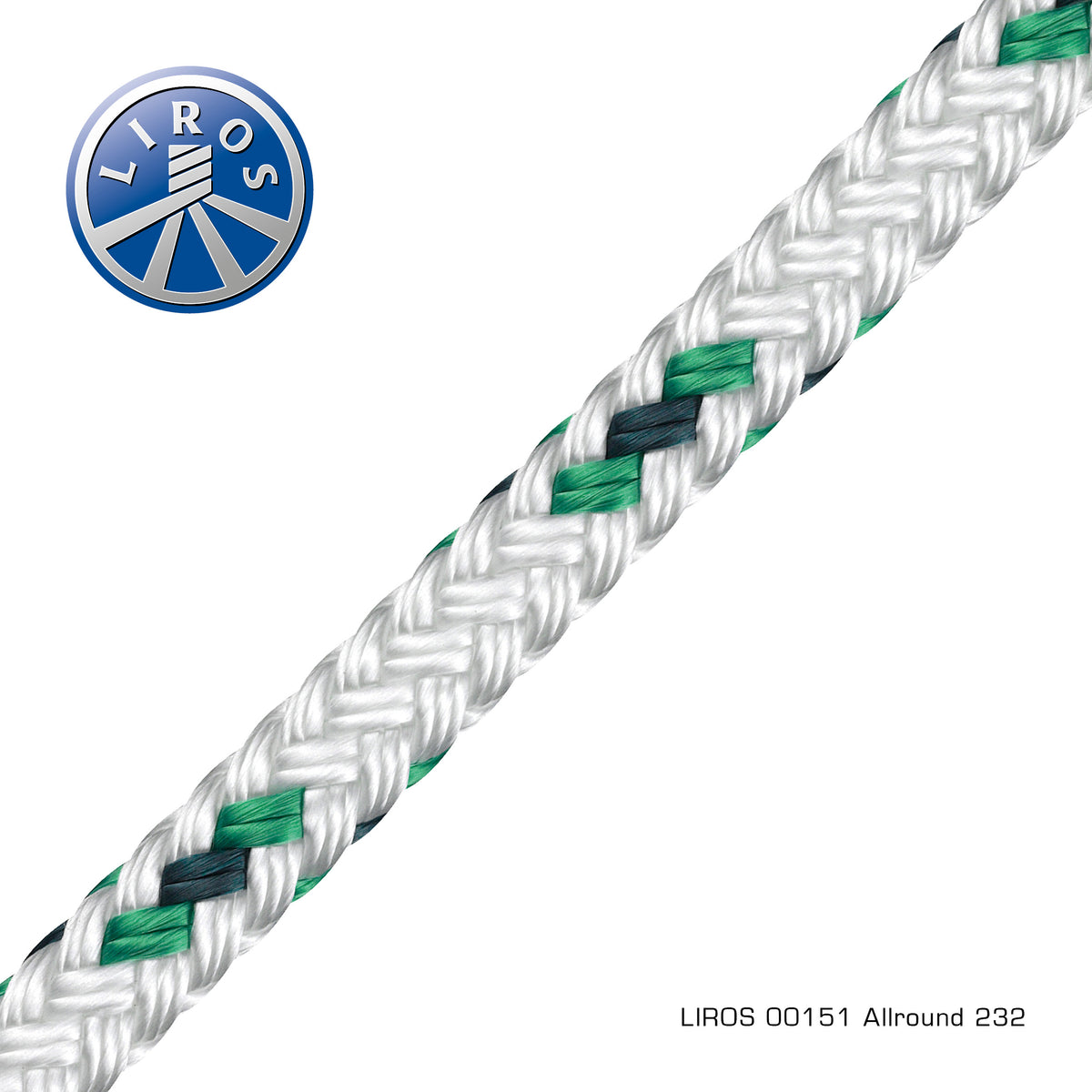 Liros Allround White-Green 12mm x 200m