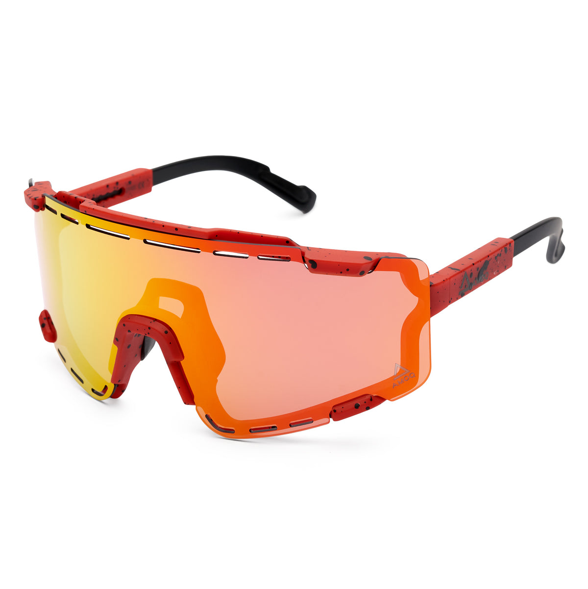 AMOQ Align Performance Sunglasses Rød Splash - Rød Speil