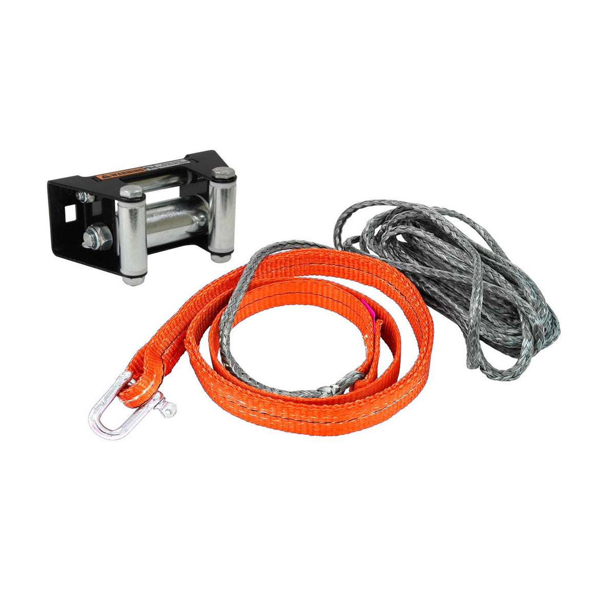 Bronco Winch Stropp Sett with fairlead Rulle 1.5m + 5.5m