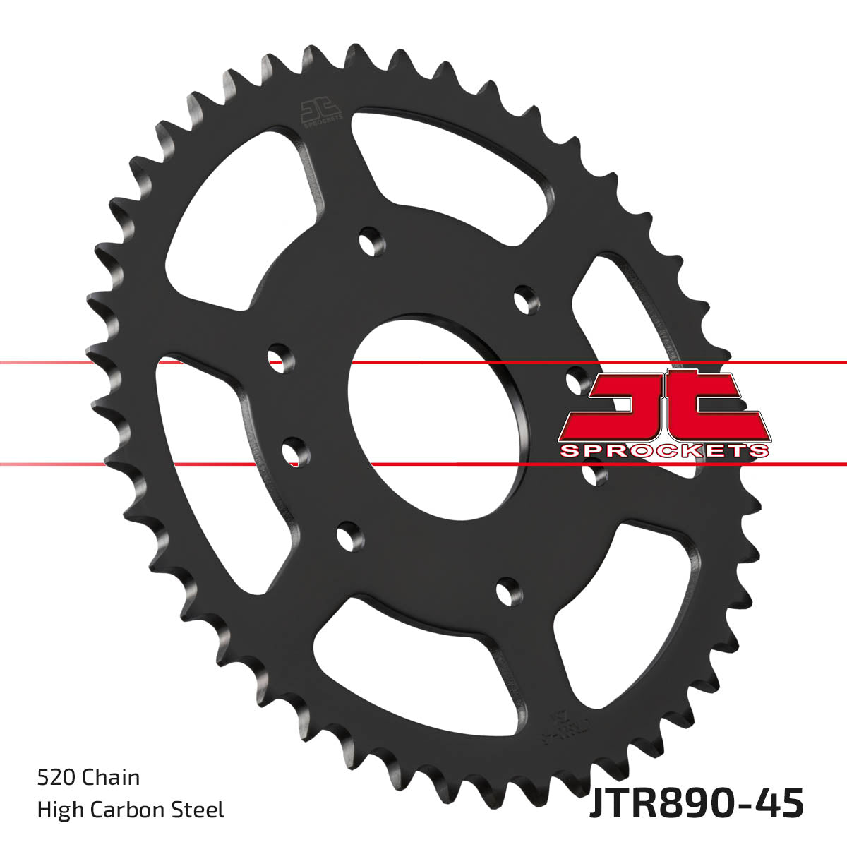 JT Sprockets JT Bak Drev ZBK - Svart Zinc JTR890.45ZBK