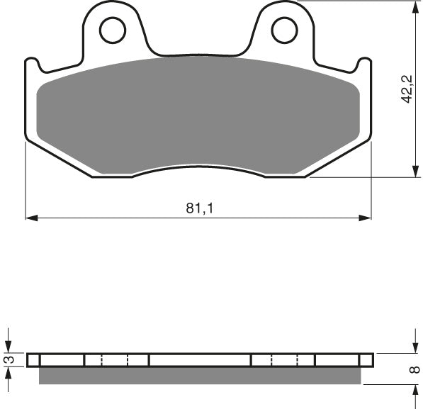 Goldfren Brake Pads 102 Ceramic Karbon AD