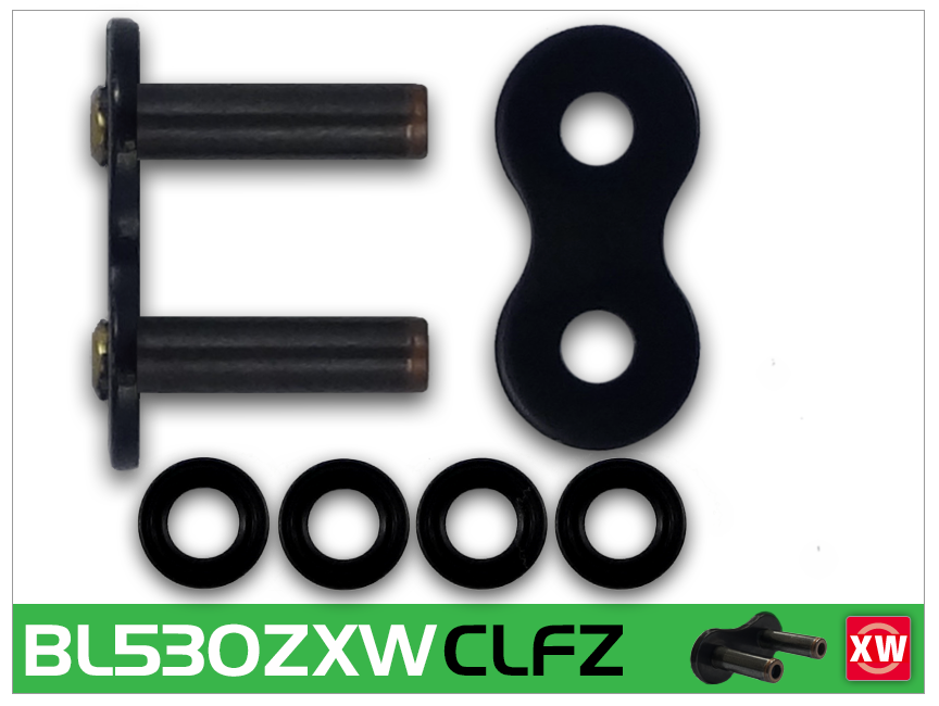 RK Japan RK BL530 ZXW rivet link Svart Scale