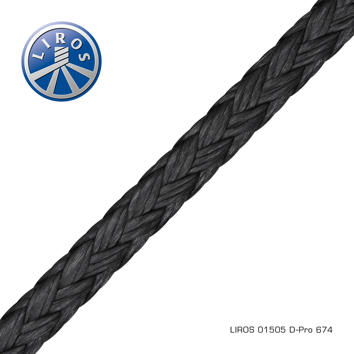 Liros D-Pro Svart DYNEEMA 4mm x 100m