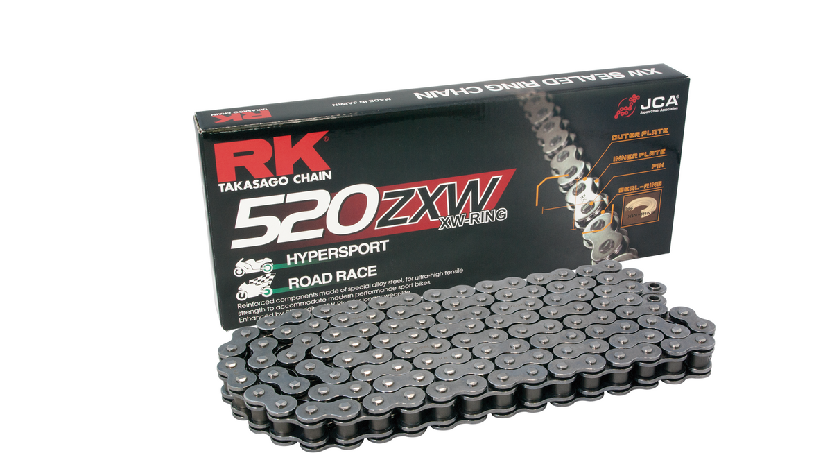 RK Japan RK 520ZXW XW-ringchain +CLF (niittil.)