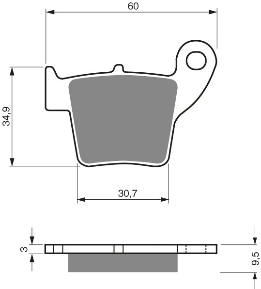 Goldfren Brake Pads 176 Ceramic Karbon K1