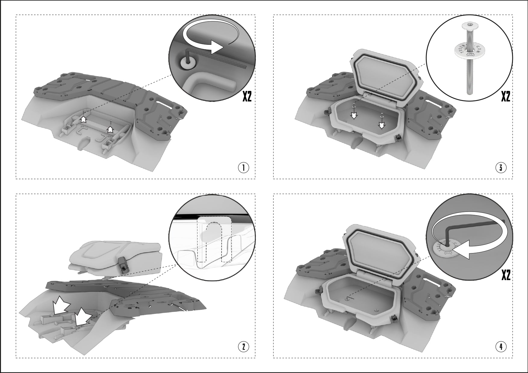TESSERACT Transportbox for passenger seat CForce 1000 MV Gen III 2024-