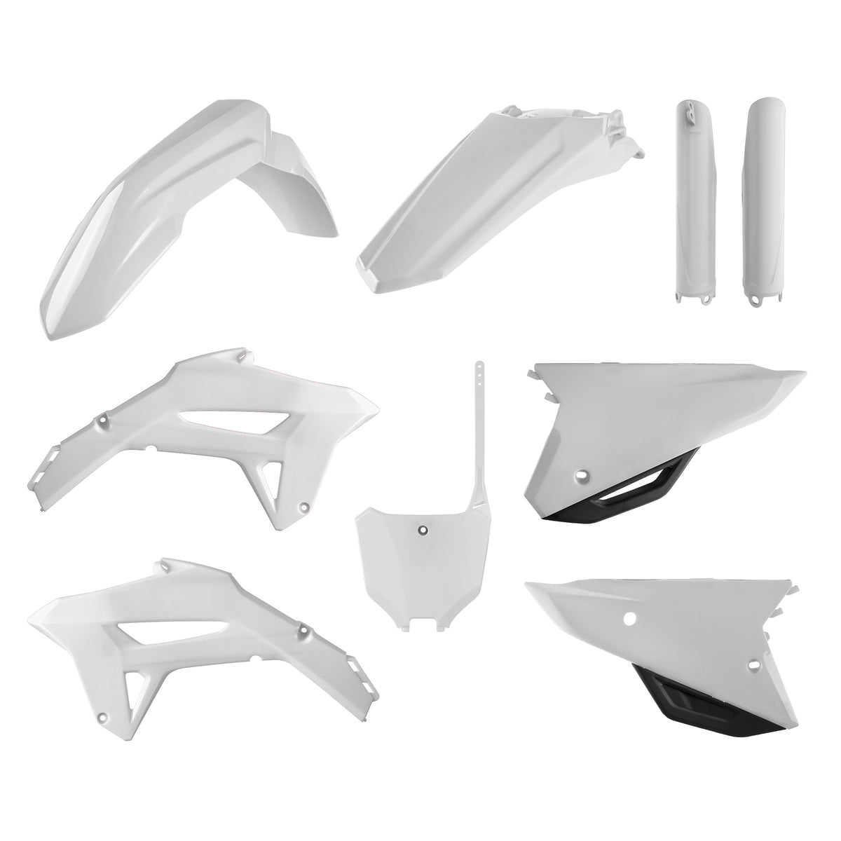 Polisport Full Sett CRF450 21-24 CRF250R 22-24 Hvit (1)