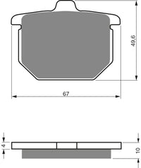 Goldfren Brake Pads 079 Ceramic Karbon AD – bilde 1