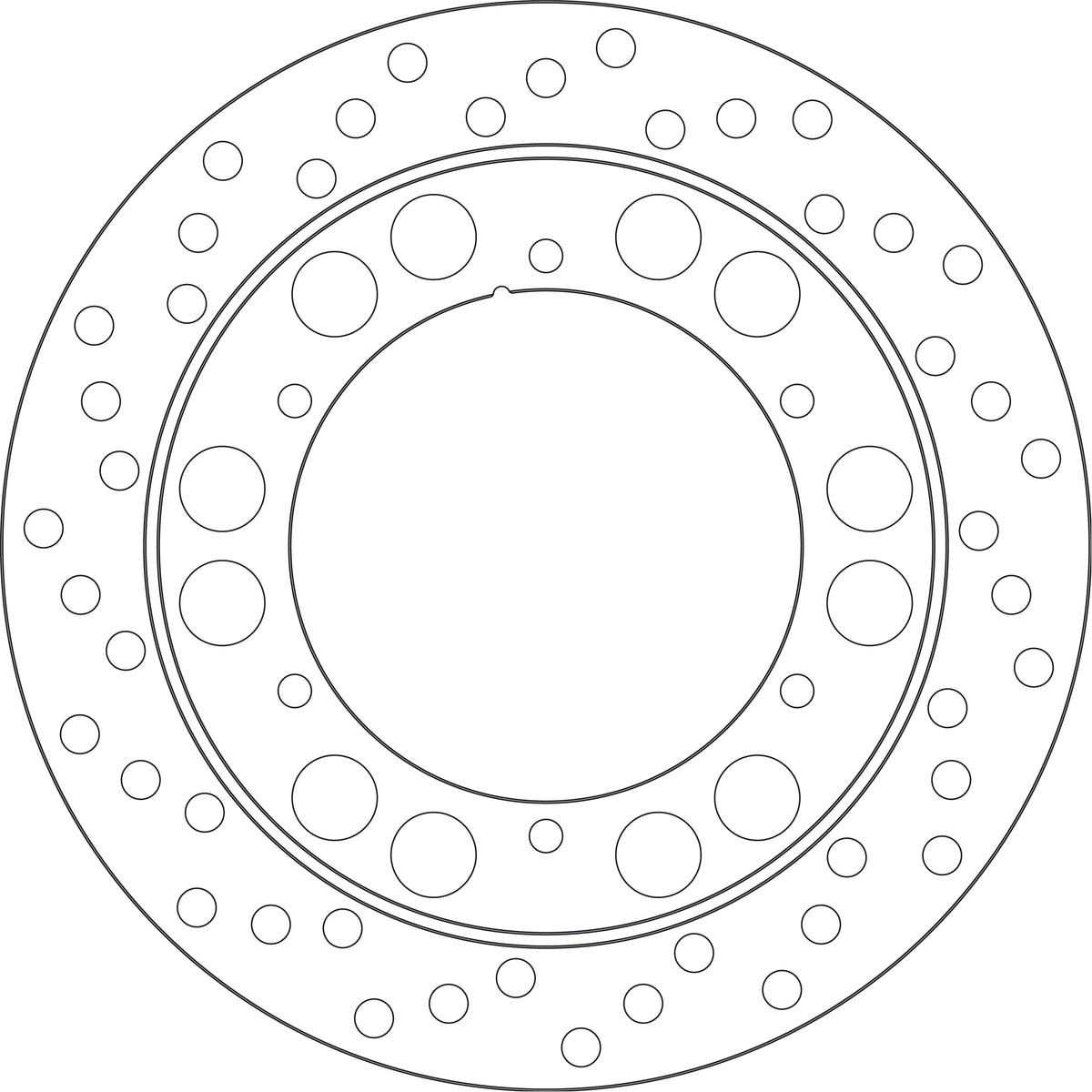 Goldfren Brake disc yd282 hd150 id132 t5 1/4