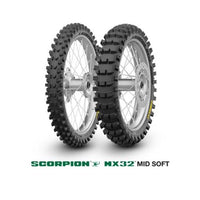 Pirelli New Scorpion MX32 Mid Myk 110/90-19 NHS 62M Re – bilde 1