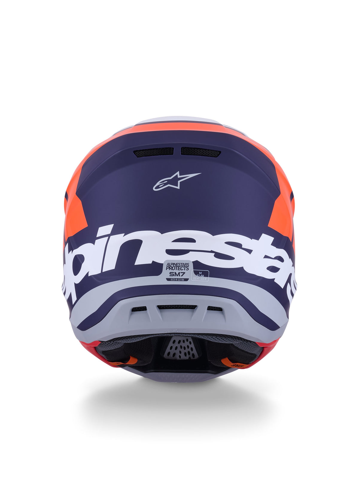 Alpinestars Hjelm S-M7 Core Oransje/Blå