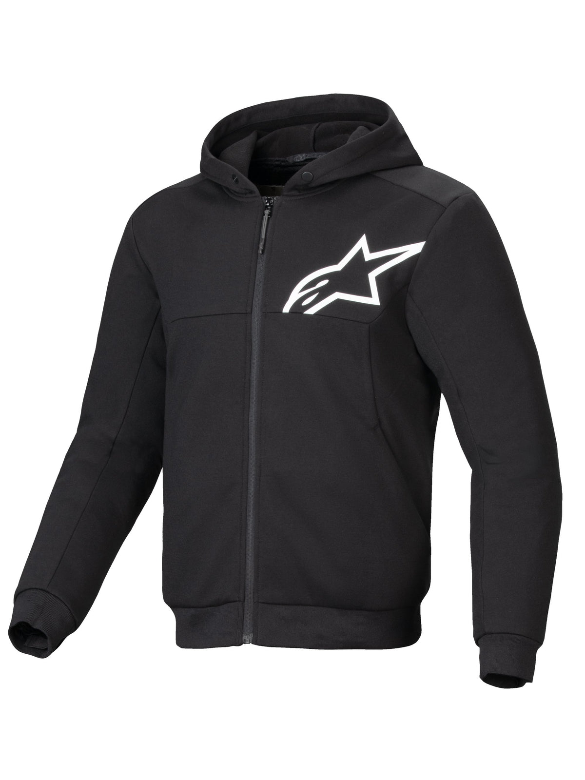 Alpinestars Hoodie Chrome v2 Svart/Hvit XXL
