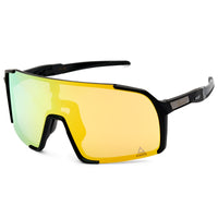 AMOQ Asteroid Sunglasses Svart - Gull Speil – bilde 1