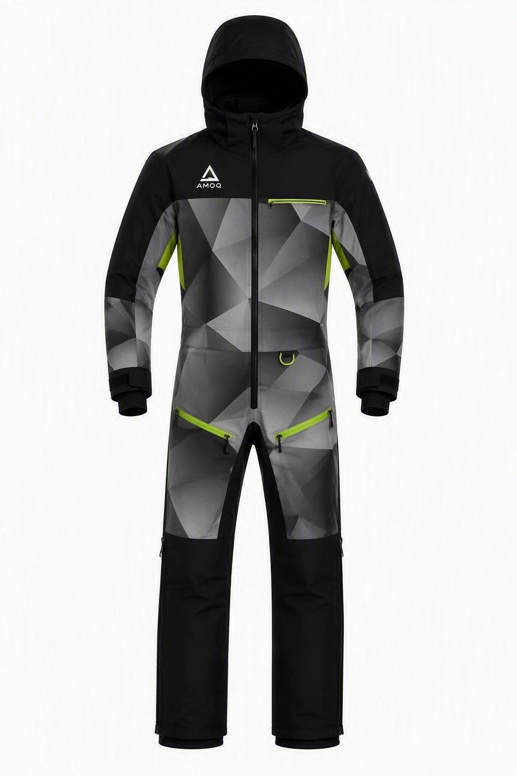 AMOQ Concept Monodress Fôret Sort/Grå/Hivis Gul M