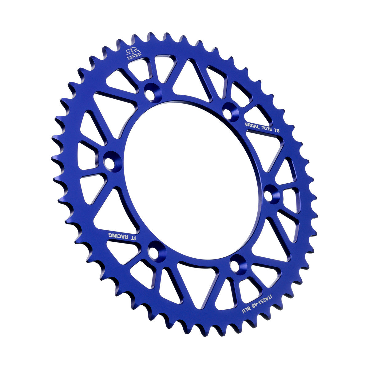 JT Sprockets JT Bak Alu Drev 7075 T6 Blå JTA251.48BLU