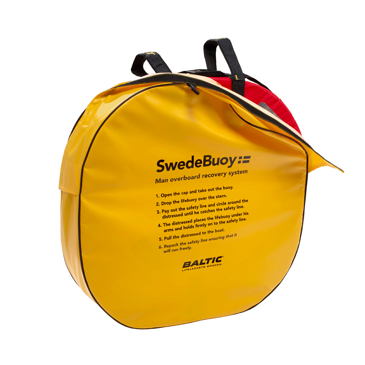 Baltic SwedeBuoy rescue system yellow